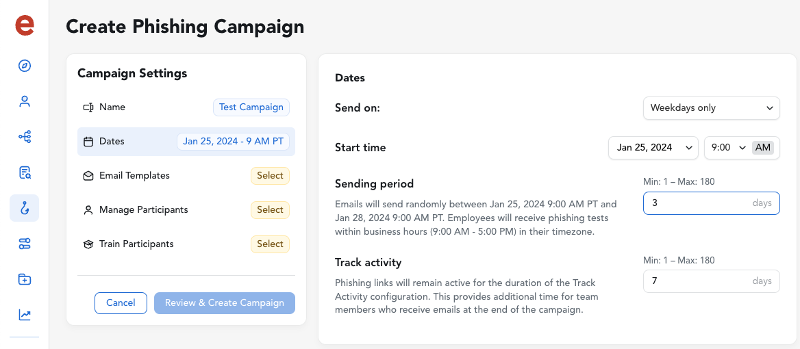 Create Phishing Campaign Dates.png